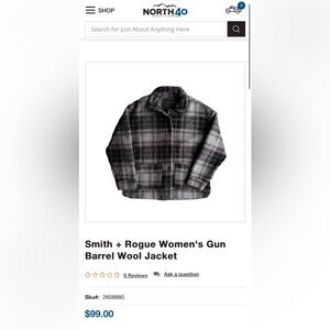 Smith + Rogue Women's Gun Barrel Wool Jacket